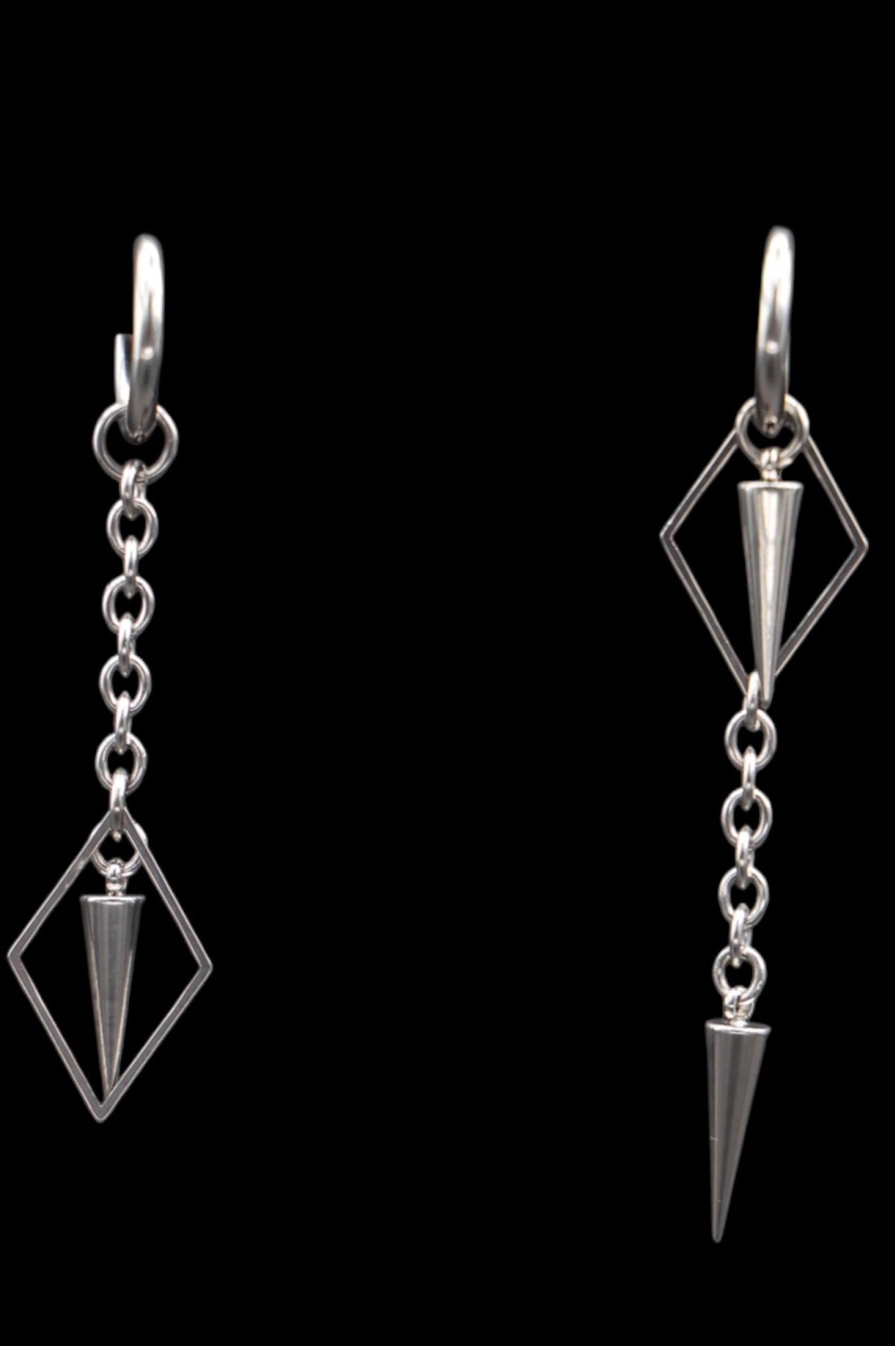 Sharp Diamond Earring