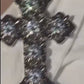 Big Crystal Cross Choker