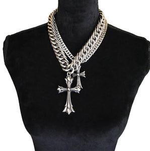 Stacked Cross Necklaces