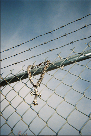 Cross My Heart Chrome Choker